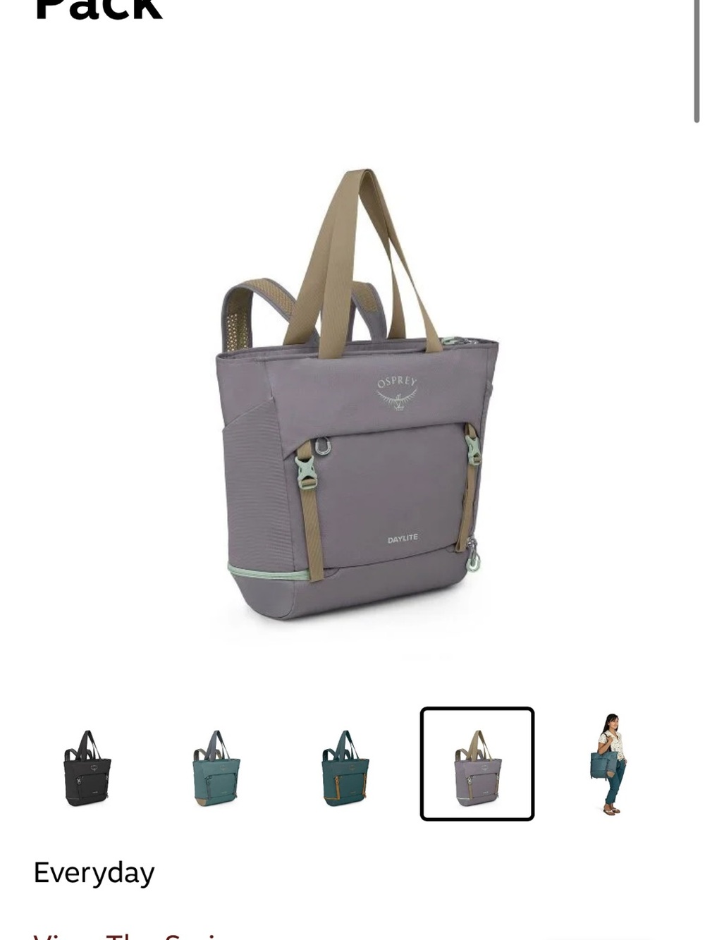 OSPREY Daylite Backpack - Large Tote - New - Picture 6 of 8